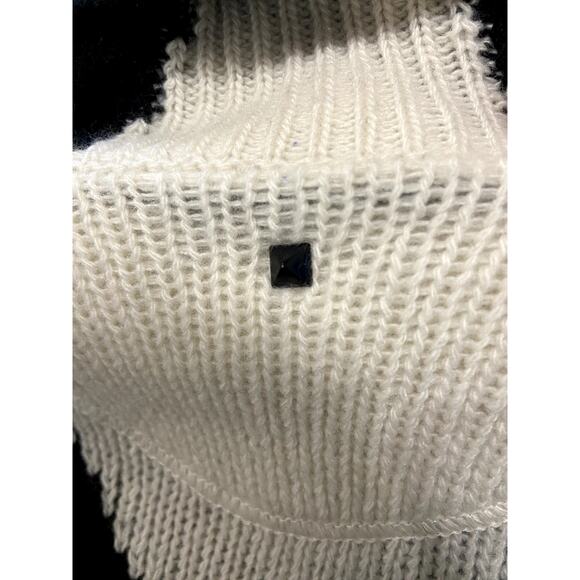 Valentino Roll-Neck Diamond Wool And Cashmere Sweater size XXS - Picture 5 of 10